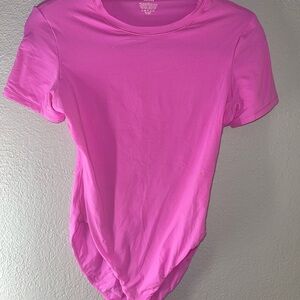 SKIMS Bright Pink Bodysuit